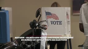 Insolite: un magasin Harley-Davidson transformé en bureau de vote aux Etats-Unis