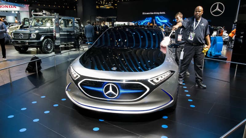 Le concept EQ A, dévoilé à Francfort l'année dernière, pourrait servir de base à cette première Mercedes électrique produite en France.