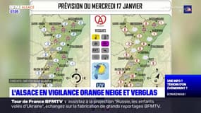 Alsace: vigilance orange neige-verglas au moins jusqu'à la mi-journée