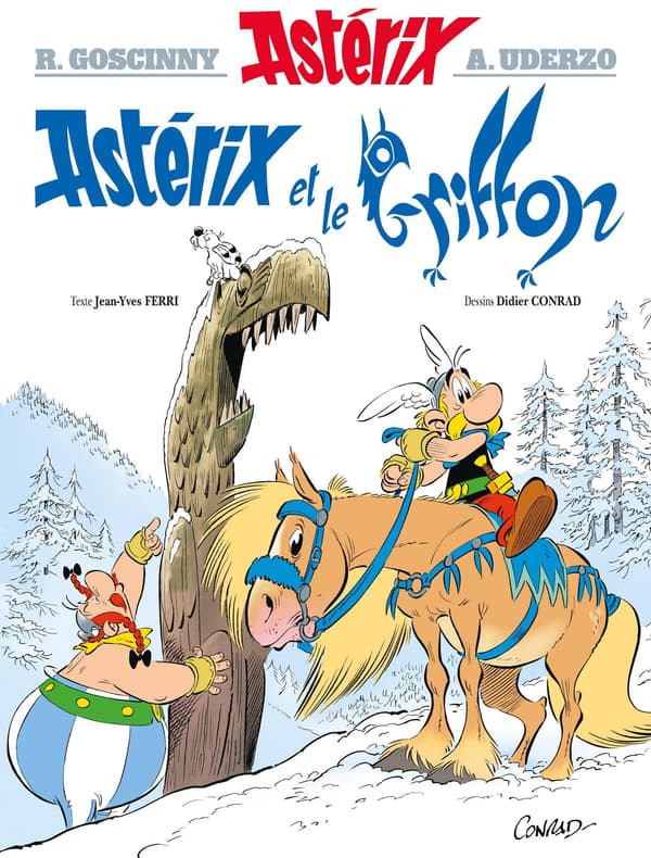 La couverture d'Astérix et le Griffon, 39e volet des aventures des deux Gaulois.