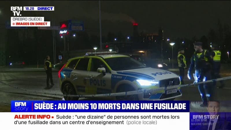 Fusillade en Suède: au moins 10 morts, dont l'assaillant, dans un centre de formation à Orebro