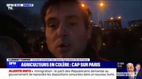 Clément Torpier, céréalier, président des Jeunes Agriculteurs Île-de-France, assure qu'il y aura "des points de blocage sur des axes qui mènent à la capitale"