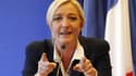 La présidente du Front national, Marine Le Pen, juge le projet de l'écologiste Nicolas Hulot compatible avec celui de son propre parti. /Photo prise le 21 mars 2011/REUTERS/Benoît Tessier