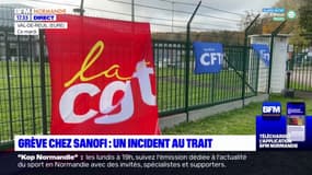 Sanofi: une syndicaliste percutée par le conducteur d'un camion sur le site du Trait