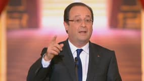 François Hollande lors de sa seconde grande conférence de presse