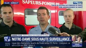 Porte-parole des pompiers de Paris: "Il s'agit pour les pompiers de surveiller l'édifice et les points chauds"