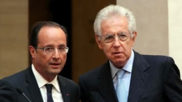 Troisième rencontre pour François Hollande et Mario Monti