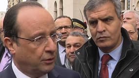 François Hollande a exprimé mardi avoir une "pensée" pour l'ancien président Jacques Chirac, brièvement hospitalisé lundi soir