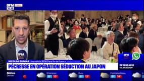 La présidente de l'Île-de-France, Valérie Pécresse, poursuit son opération séduction au Japon