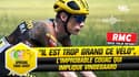 Tour de France : "Il est trop grand ce vélo", l'improbable scène avec Vingegaard (comms' RMC)
