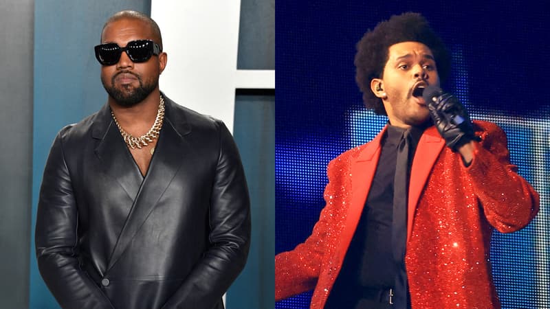 Kanye West et The Weeknd.