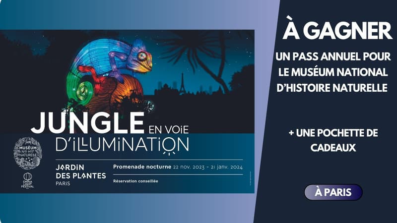 À GAGNER : un pass annuel pour le Muséum National d'histoire naturelle + une pochette de  cadeaux