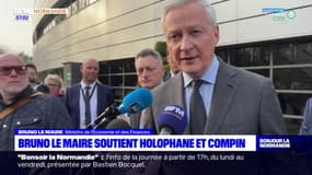 Évreux: en visite, Bruno Le Maire a confirmé son soutien aux salariés de Compin et Holophane