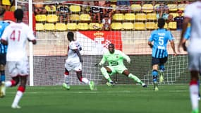 Steve Mandanda lors de Monaco-Rennes, le 13 août 2022