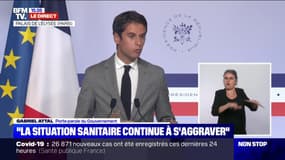 Gabriel Attal annonce l'entrée en vigueur de l'état d'urgence sanitaire en Guadeloupe, à Saint-Martin et à Saint-Barthélemy