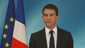 Le Premier ministre Manuel Valls a réagi peu de temps après les premières estimations, dimanche.