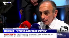Éric Zemmour: "Je suis ravi de tout soutien"