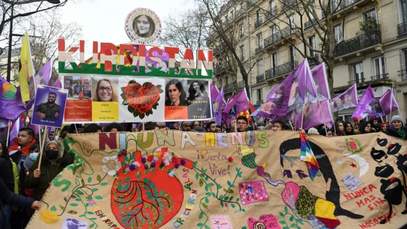 Militantes kurdes tuées en 2013: 25.000 manifestants présents à Paris selon les organisateurs
