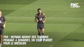 PSG : Neymar absent 4 semaines, nouveau coup d'arrêt pour le Brésilien