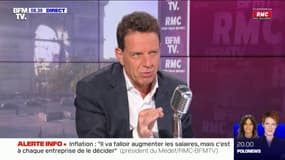 Geoffroy Roux de Bézieux (Medef): "Il va falloir augmenter les salaires mais c'est à chaque entreprise de le décider"