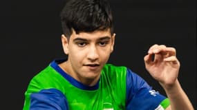 Benyamin Faraji lors des Mondiaux de tennis de table, le 18 mai 2025