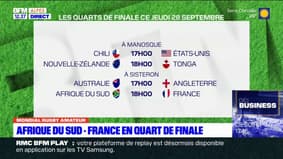 Mondial rugby amateur: la France affrontera l'Afrique du Sud en quart de finale