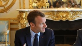 Emmanuel Macron et Jean-Louis Borloo, le 22 mai 2018 à Paris