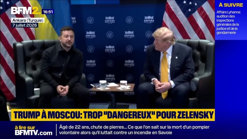 Trump à Moscou: "Il y a beaucoup de drones ukrainiens dans les airs. C'est dangereux", ironise Volodymyr Zelensky