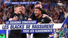 Nouvelle Zélande 96-17 Italie : Les All Blacks concassent les Italiens, résultats et classements