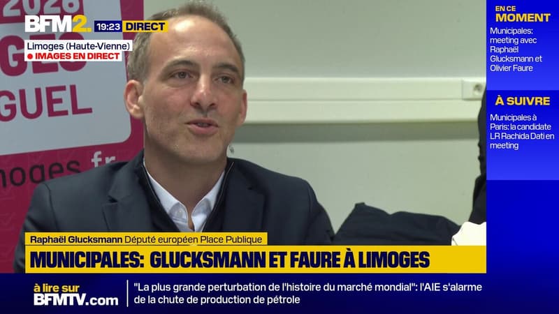 Raphaël Glucksmann: "Il n'y a pas de monde dans lequel La France insoumise va prendre Limoges, soyons sérieux"