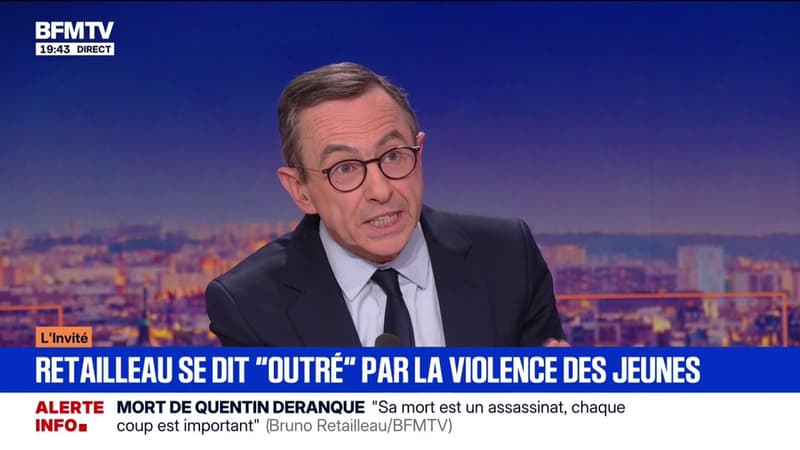 Bruno Retailleau assure avoir été "abasourdi par la violence des mineurs" lorsqu'il était ministre de l'Intérieur