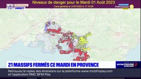 Bouches-du-Rhône: 21 massif massifs forestiers fermés ce mardi