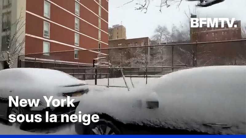 La ville de New York balayée par la neige