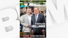 L'affiche de campagne de l'ancien président socialiste François Hollande, dans le cadre de sa candidature aux législatives, le 20 juin 2024.