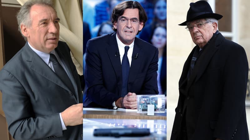 François Bayrou, Luc Ferry, et Jean-Pierre Chevènement.
