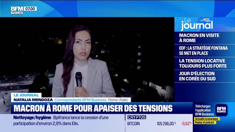 Emmanuel Macron est à Rome ce mardi pour rencontrer la Première ministre italienne Giorgia Meloni