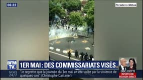 1er-mai: à Paris et Besançon, les commissariats ont été pris pour cible