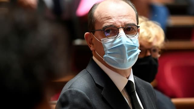 Le Premier ministre Jean Castex, au Sénat le 16 juillet 2020 à Paris