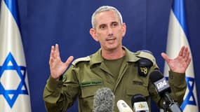 Le porte-parole de l'armée israélienne, Daniel Hagari, lors d'une conférence de presse à Tel-Aviv le 18 décembre 2023