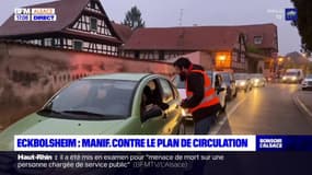 Bas-Rhin: mobilisation matinale des habitants d'Eckbolsheim contre le nouveau plan de circulation