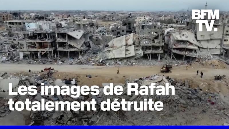 Gaza: les images des dégâts à Rafah après 15 mois de guerre