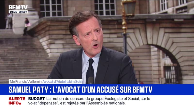 "Je ne regrette aucun de mes propos", déclare Me Francis Vuillemin, avocat d'Abdelhakim Sefroui, au sujet de sa défense controversée
