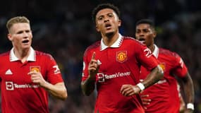 Scott McTominay et Jadon Sancho lors de Manchester United-Liverpool, le 22 août 2022