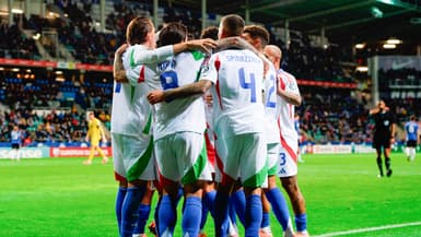 La joie des Italiens lors d'Estonie-Italie, le 11 octobre 2025.
