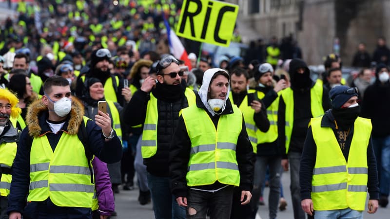 La manifestation des gilets jaunes à Nantes a réuni un millier de protestataires, ce samedi 29 décembre.