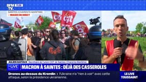 "On veut montrer l'image d'une France qui n'est pas résignée": des opposants à la réforme des retraites sont mobilisés à Saintes, où est attendu Emmanuel Macron 