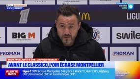 Ligue 1: De Zerbi salue la prestation marseillaise contre Montpellier