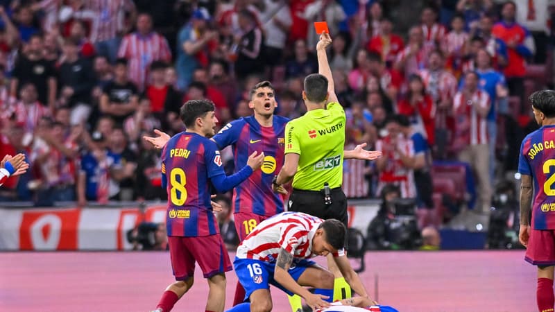 "Quand l'action est aussi évidente, il n'y a pas besoin de parler": Simeone et l'Atlético furieux après le carton rouge du Barça annulé