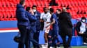 Tiago Djalo et Neymar lors du match PSG-Lille, à Paris le 3 avril 2021