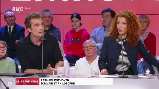 Raphaël Enthoven sur le plateau des GG